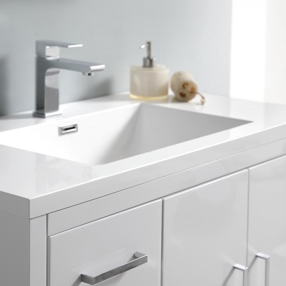 Fresca Imperia 36" Free Standing Modern Bathroom Vanity w/ Medicine Cabinet- Left Version Vanity Fresca 