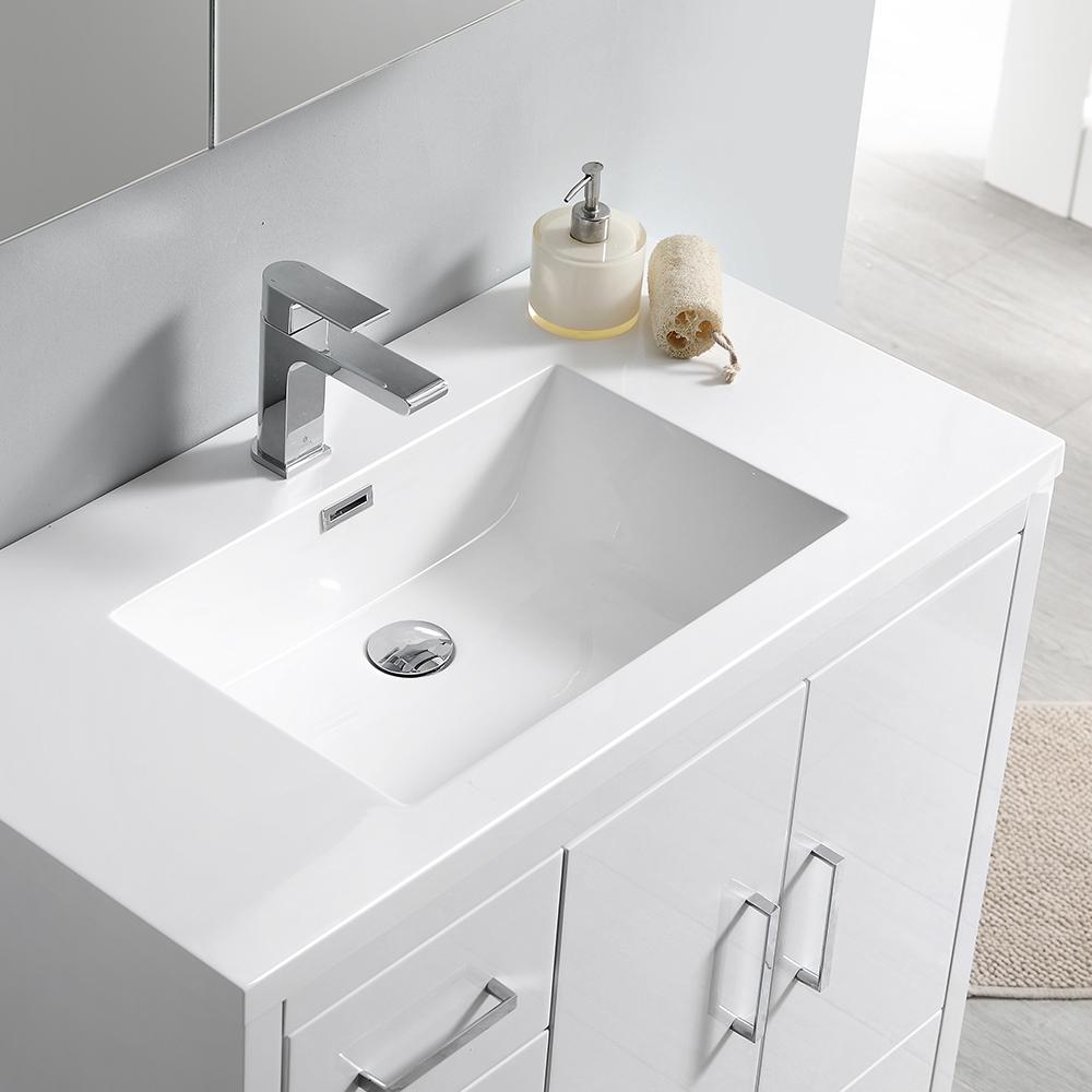 Fresca Imperia 36" Free Standing Modern Bathroom Vanity w/ Medicine Cabinet- Left Version Vanity Fresca 