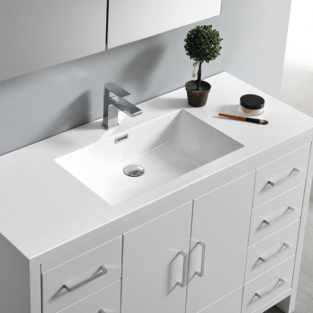 Fresca Imperia 48" Free Standing Modern Bathroom Vanity w/ Medicine Cabinet Vanity Fresca 