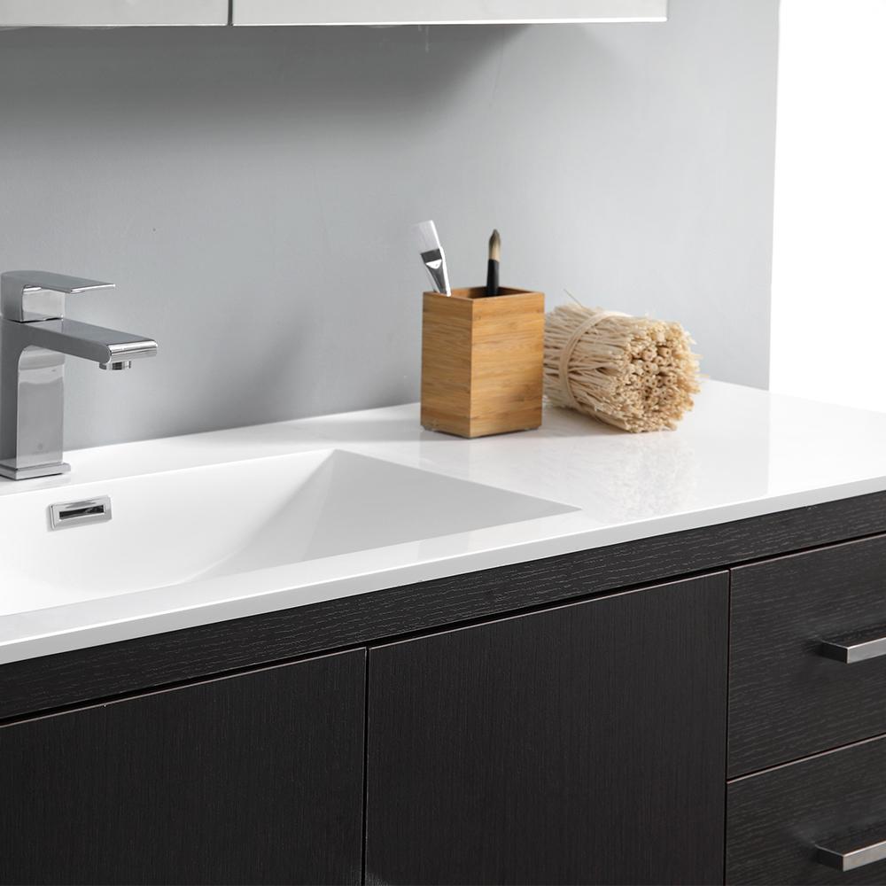 Fresca Imperia 60" Free Standing Single Sink Modern Bathroom Vanity w/ Medicine Cabinet Vanity Fresca 