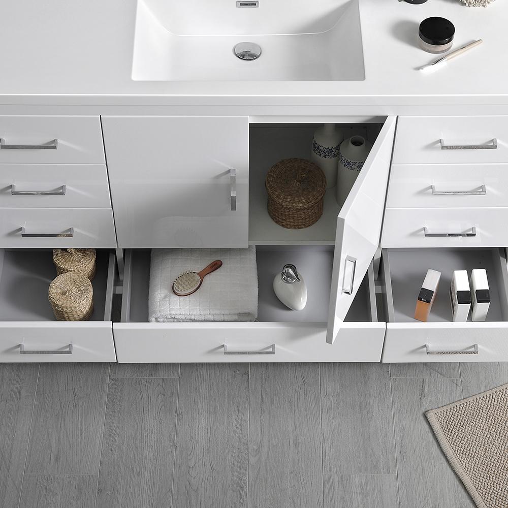 Fresca Imperia 60" Free Standing Single Sink Modern Bathroom Vanity w/ Medicine Cabinet Vanity Fresca 