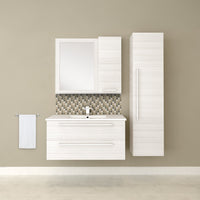 Thumbnail for White Chocolate 36'' Modern Wall Hung Vanity 2 Drawers With Top by Cutler Vanity Cutler Kitchen & Bath 
