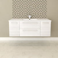 Thumbnail for White Chocolate 48''Modern Wall Hung Vanity 2 Doors & 2 Drawers With Top by Cutler Vanity Cutler Kitchen & Bath 