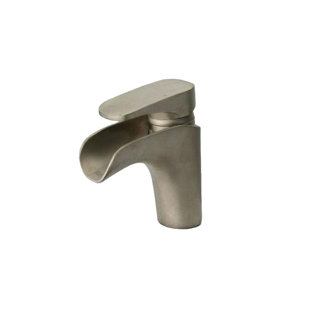 Latoscana Novello Watefall Single Lever Handle In Brushed Nickel touch on bathroom sink faucets Latoscana 