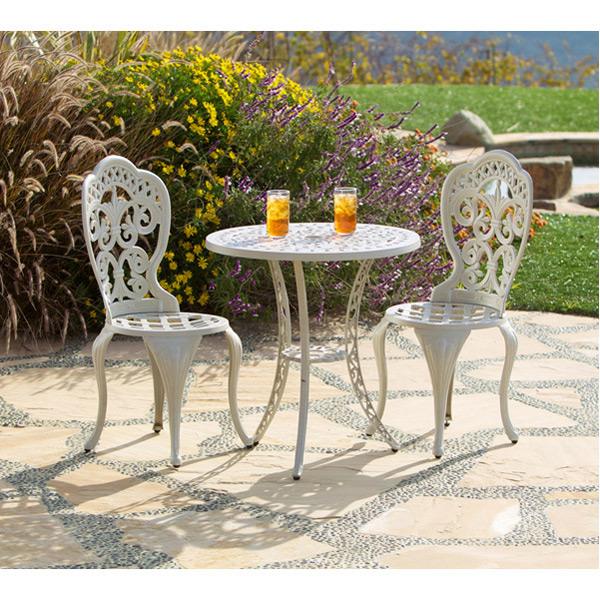 Fiesta Outdoor Aluminum Ecru 3 Piece Outdoor Furniture Tuscan 