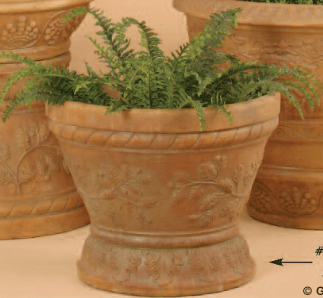 Fiori Pot Cast Stone Outdoor Garden Planter Planter Tuscan 