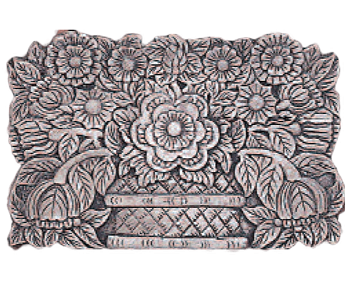 Flower Basket Plaque Cast Stone Outdoor Asian Collection Wall Ornament Tuscan 