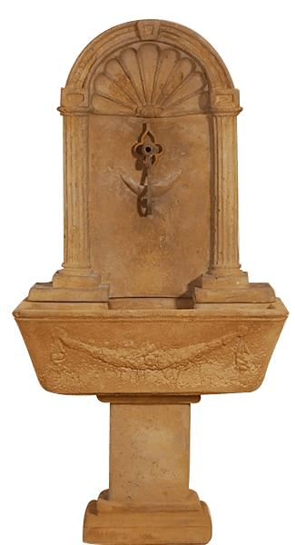 Foritalico Wall Outdoor Cast Stone Garden Fountain For Spout Fountain Tuscan 