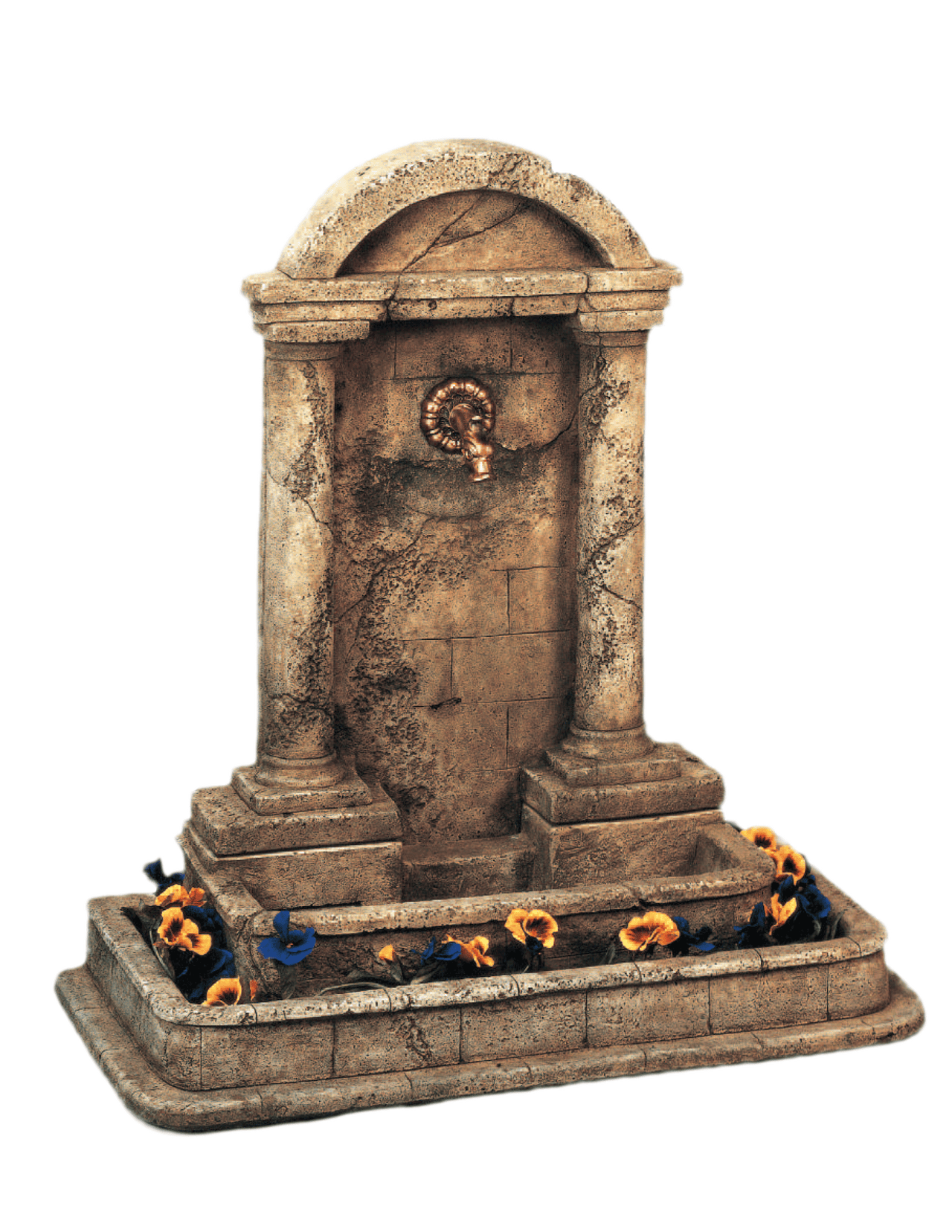 Foro Romano For Bronze Spout Cast Stone Outdoor Garden Fountain With Spout Fountain Tuscan 