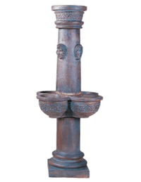 Thumbnail for Four SeasonsCast Stone Outdoor Garden Fountain With Spout Fountain Tuscan 
