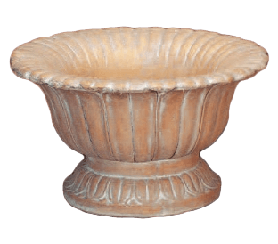 Fronda Urn Cast Stone Outdoor Garden Planter Planter Tuscan 