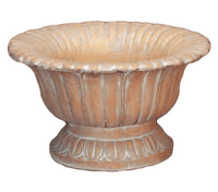 Thumbnail for Fronda Urn Cast Stone Outdoor Garden Planter Planter Tuscan 