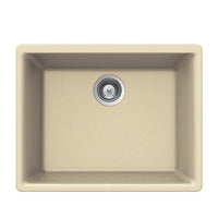 Thumbnail for Houzer SAND Quartztone Series Granite Undermount Single Bowl Kitchen Sink, Sand Kitchen Sink - Undermount Houzer 