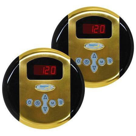 SteamSpa Royal 6 KW QuickStart Acu-Steam Bath Generator Package in Polished Gold Steam Generators SteamSpa 