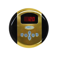 Thumbnail for SteamSpa Indulgence 9 KW QuickStart Acu-Steam Bath Generator Package with Built-in Auto Drain in Polished Gold Steam Generators SteamSpa 