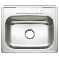 Thumbnail for Gourmetier GKTS25227 Drop-in Single Bowl Kitchen Sink Kitchen Sink Kingston Brass Default Title 