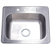 Thumbnail for Gourmetier GKTS252283 Drop-in Single Bowl Kitchen Sink Kitchen Sink Kingston Brass Default Title 