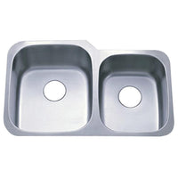 Thumbnail for Gourmetier GKUD3221 Undermount Double Bowl Kitchen Sink Kitchen Sink Kingston Brass Default Title 