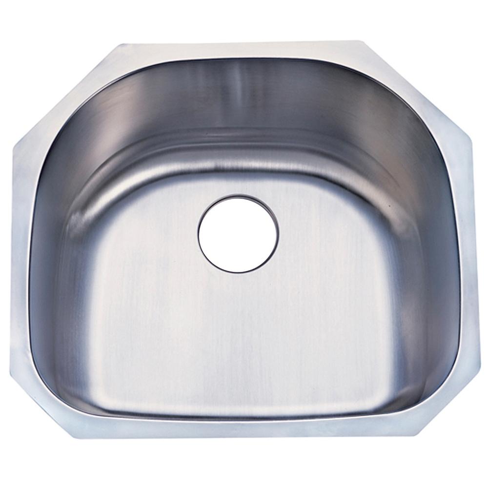 Gourmetier GKUS2321 Undermount Single Bowl Kitchen Sink Kitchen Sink Kingston Brass Default Title 