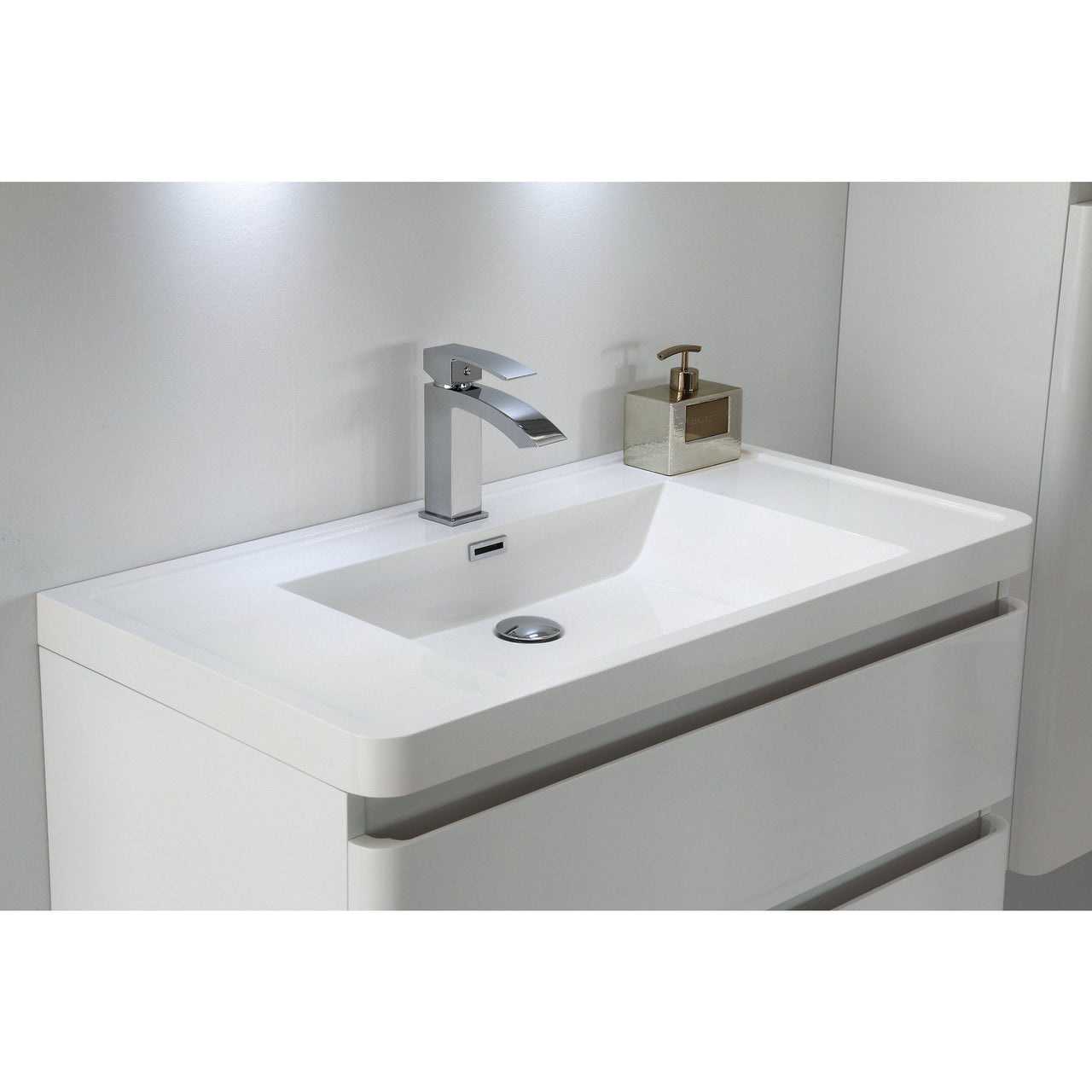 Eviva Glazzy® 36" Wall Mount Modern Bathroom Vanity (High Glossy White) Vanity Eviva 