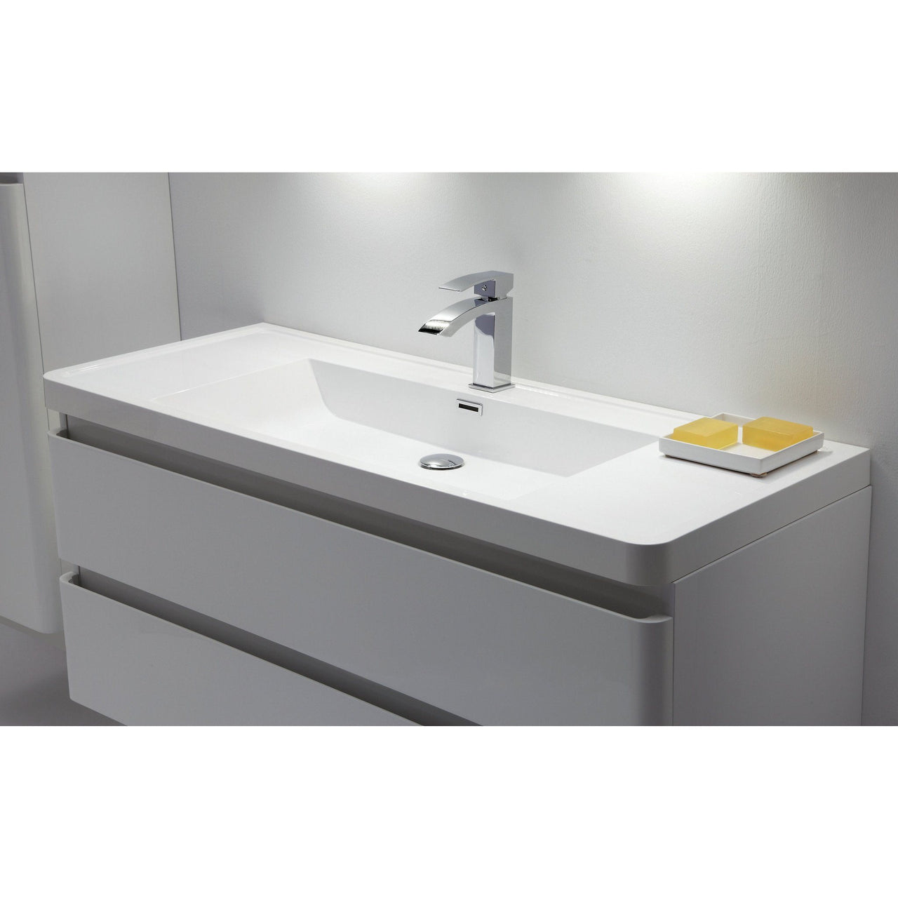 Eviva Glazzy® 36" Wall Mount Modern Bathroom Vanity (High Glossy White) Vanity Eviva 
