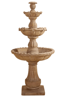 Thumbnail for Gaetana Three Tier Outdoor Cast Stone Garden Fountain Fountain Tuscan 