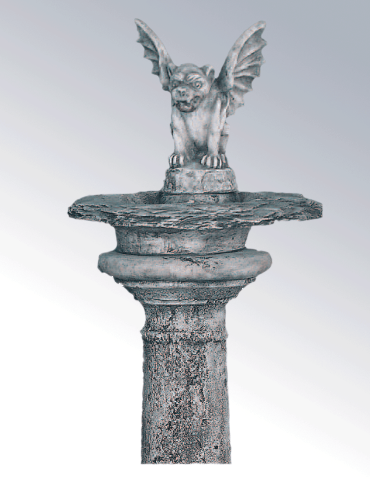 Gargoyle Cast Stone Outdoor Garden Fountains With Spout Fountain Tuscan 