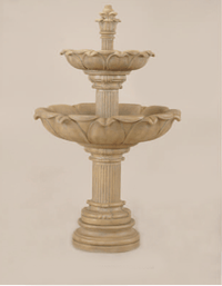 Thumbnail for Acquarossa Two Tier Cast Stone Outdoor Garden Fountain Fountain Tuscan 