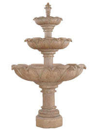 Thumbnail for Acquarossa Three Tier Cast Stone Outdoor Garden Fountain Fountain Tuscan 