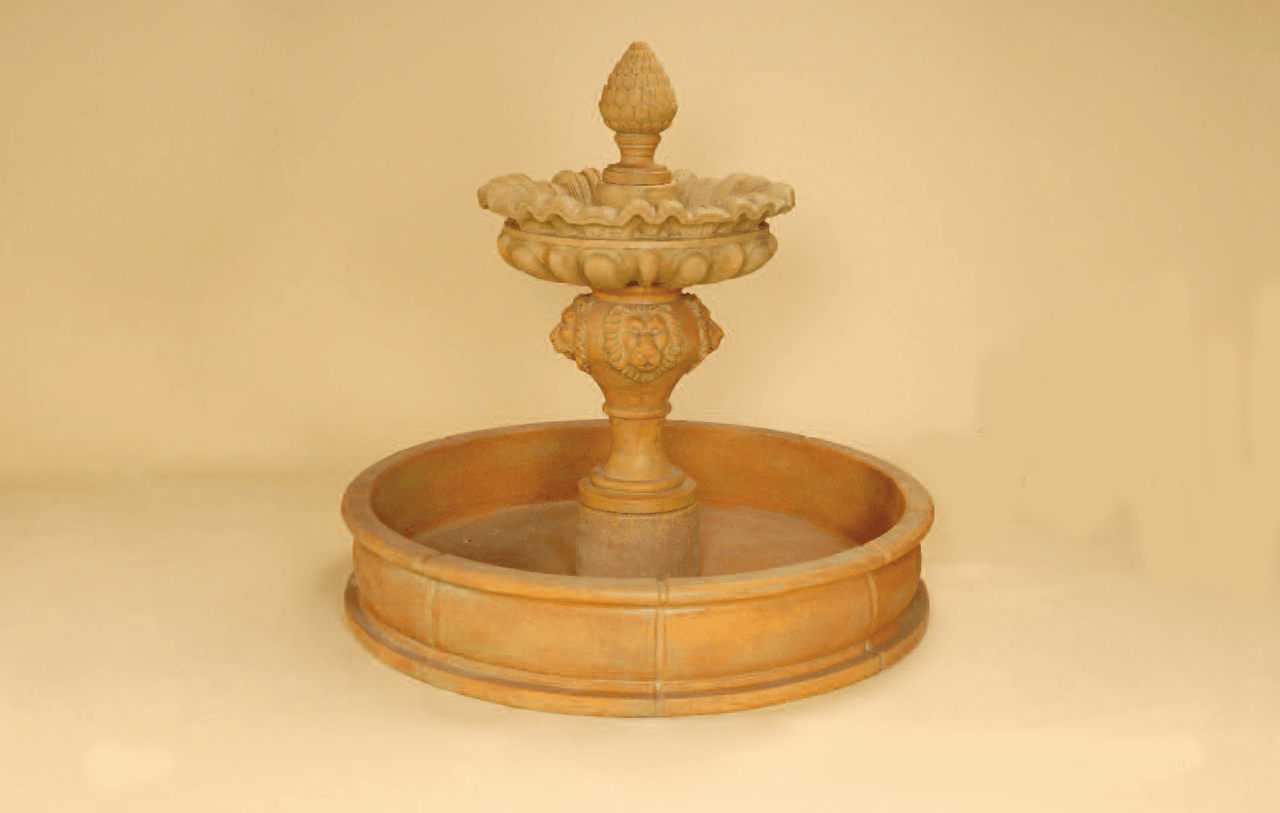 Laguna Pond Cast Stone Outdoor Fountain Fountain Tuscan 