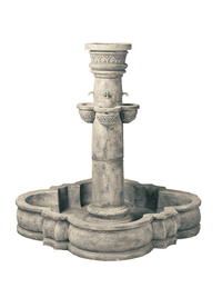 Thumbnail for Del Moro Cast Stone Outdoor Garden Fountain With Spout Fountain Tuscan 