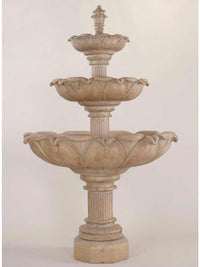 Thumbnail for Acquarossa Three Tier Cast Stone Outdoor Garden Fountain Fountain Tuscan 