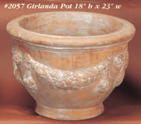 Thumbnail for Girlanda Pot Cast Stone Outdoor Garden Planter Planter Tuscan 