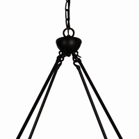 Thumbnail for Cahua 8 Light Drum Chandelier (16” Wide) Steel Frame with Wooden Pattern | Dining Room, Foyer, Entryway or Living Room Decor Chandeliers Canyon Home 