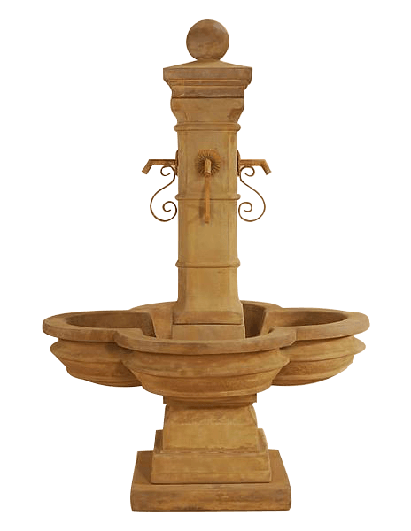 Grand Avignon Courtyard Outdoor Cast Stone Garden Fountain For Spouts Fountain Tuscan 