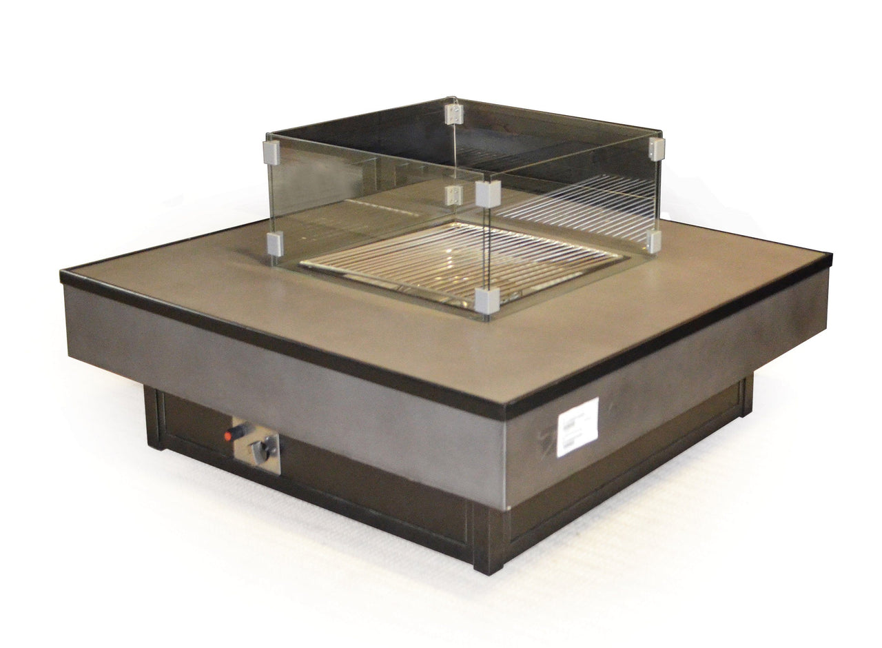 Grand Luxe Aluminum Outdoor Gas Coffee Table Outdoor Furniture Tuscan 