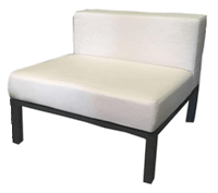 Thumbnail for Grand Luxe Oasis Armless Chair Outdoor Furniture Tuscan 