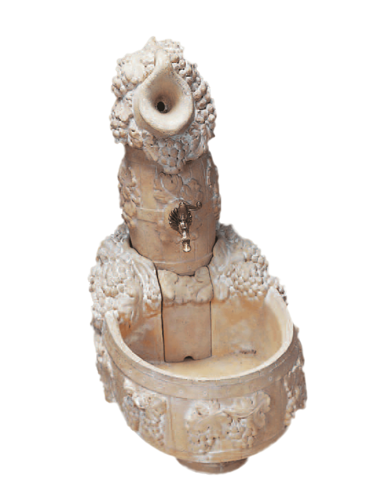 Grape Harvest Cast Stone Outdoor Garden Fountains With Spout Fountain Tuscan 
