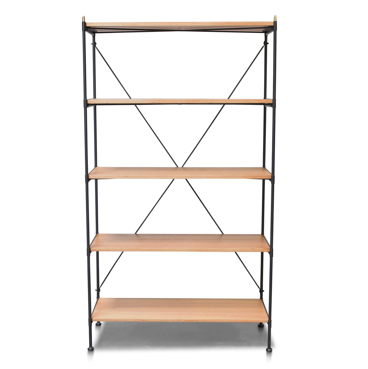 Hudson Industrial Standard Bookcase - Oak/Gray Bookcase Gingko 