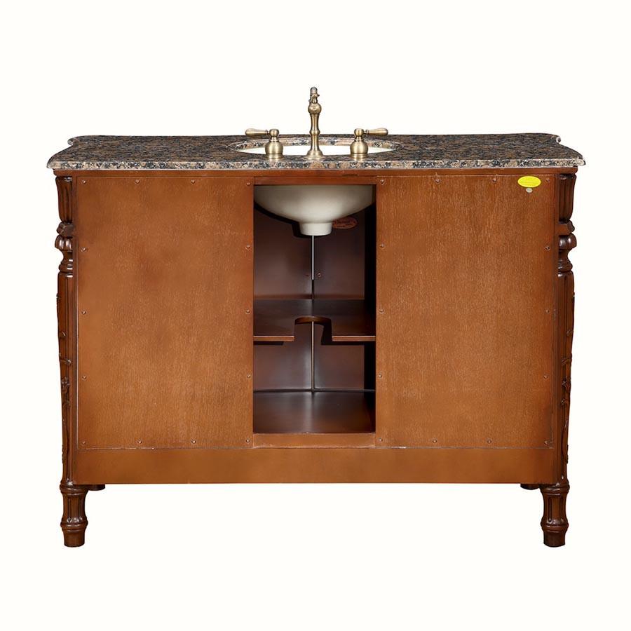 Silkroad 48" Traditional Single Sink Bathroom Vanity Vanity Silkroad Exclusive 