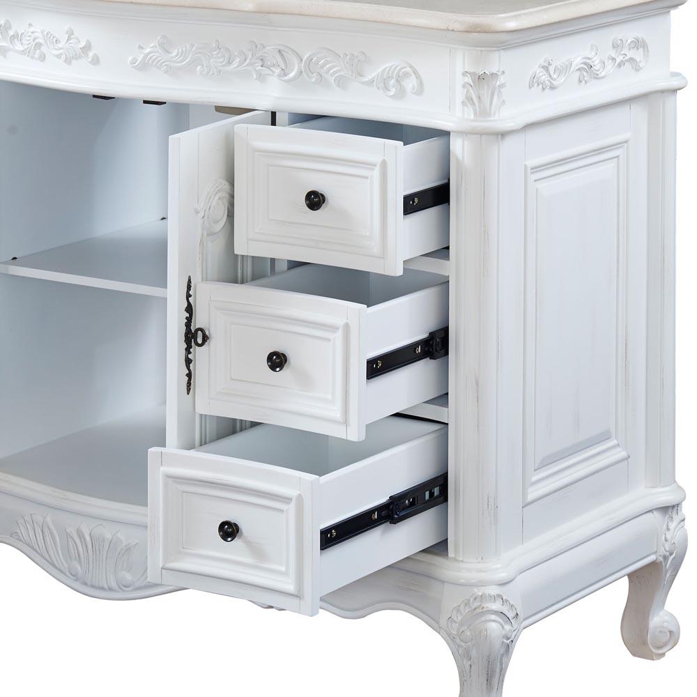 Silkroad 48" Traditional Single Sink Bathroom Vanity Vanity Silkroad Exclusive 