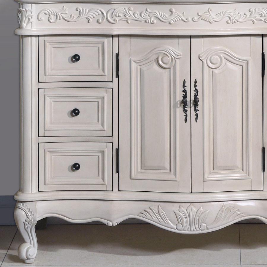 Silkroad 48" Traditional Single Sink Bathroom Vanity Vanity Silkroad Exclusive 