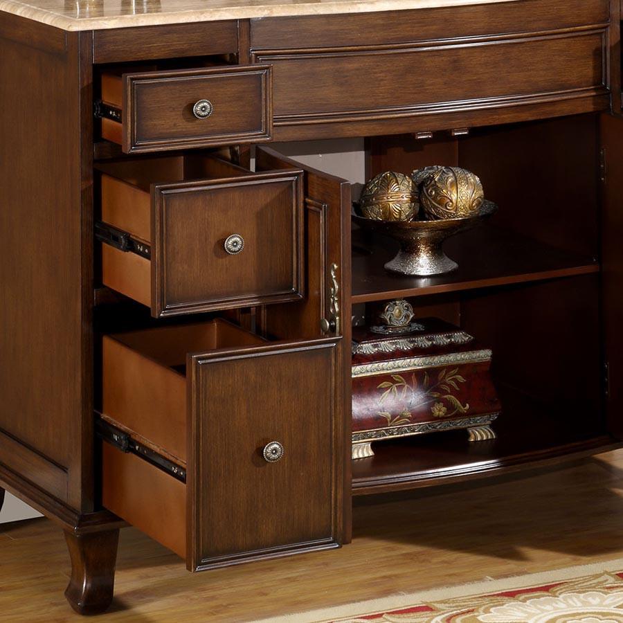 Silkroad 48" Transitional Single Sink Bathroom Vanity Vanity Silkroad Exclusive 