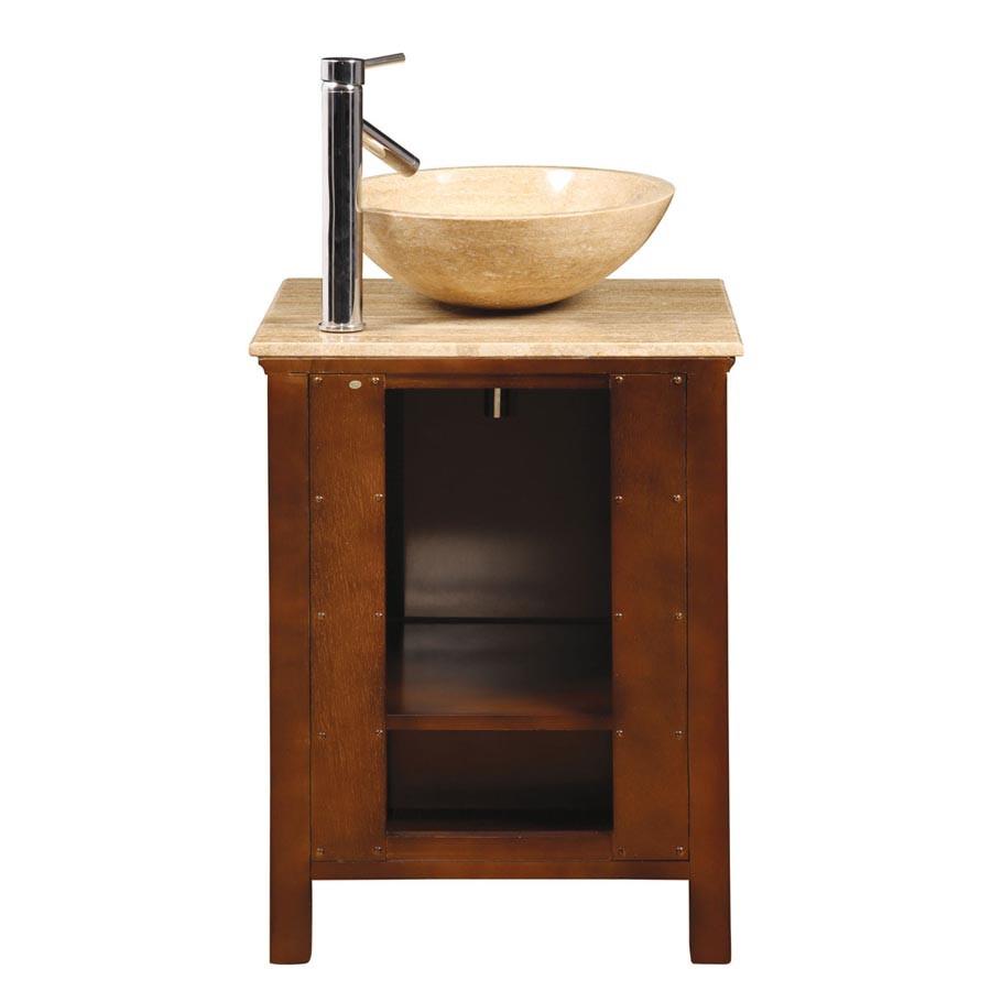 Silkroad 22" Transitional Single Sink Bathroom Vanity Vanity Silkroad Exclusive 