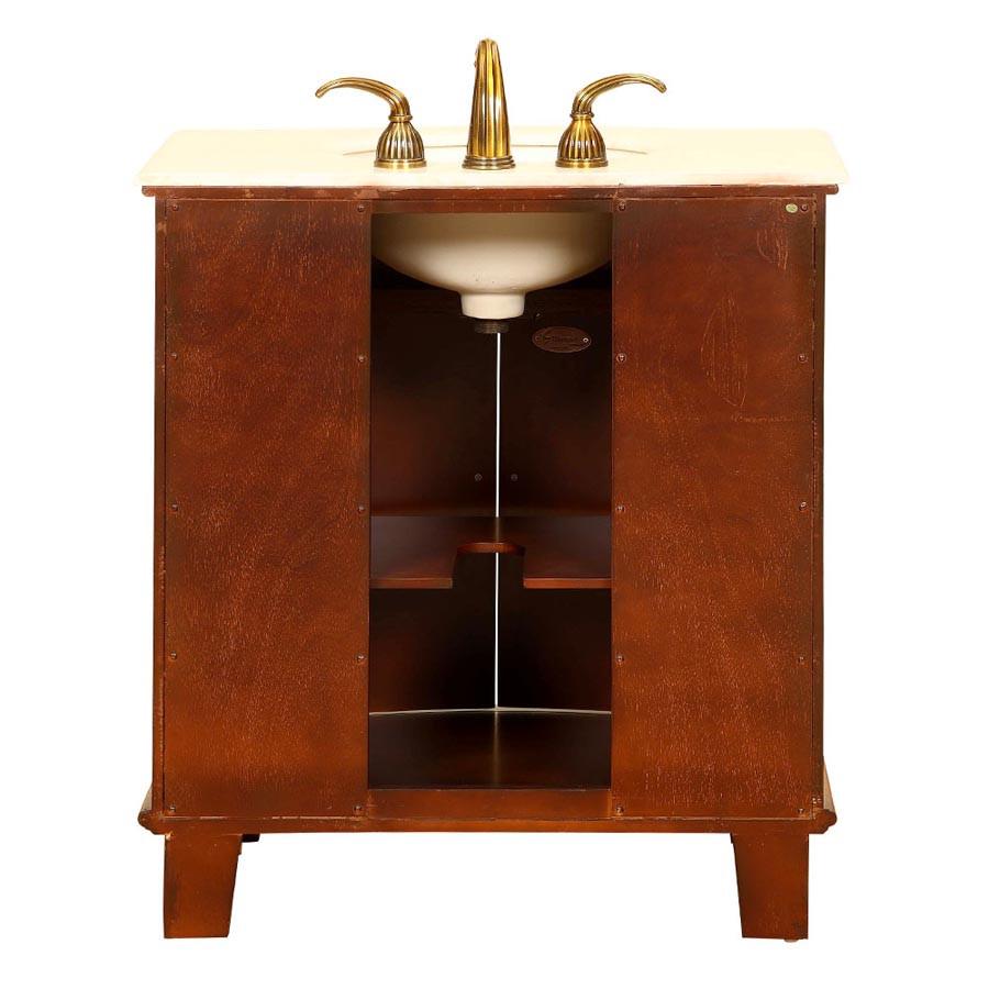 Silkroad 33" Traditional Single Sink Bathroom Vanity Vanity Silkroad Exclusive 