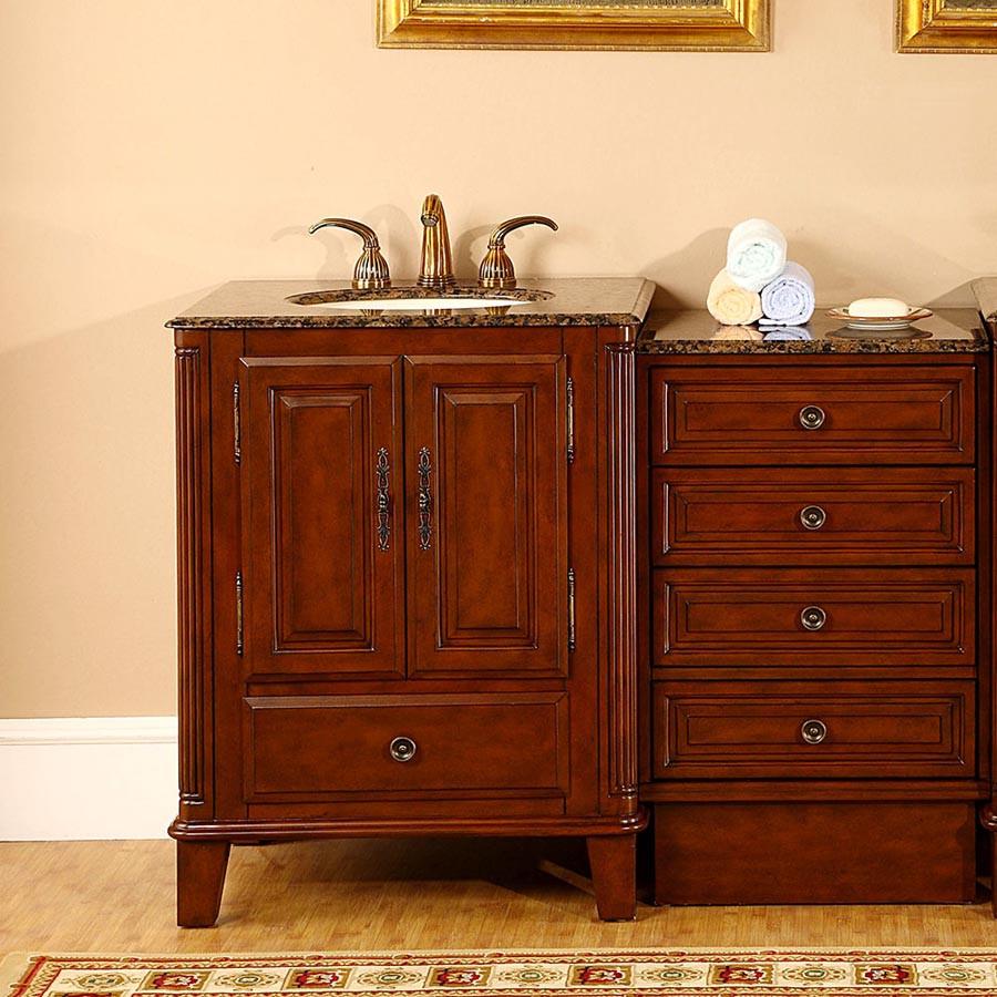 Silkroad 48.5" Transitional Single Sink Bathroom Vanity Vanity Silkroad Exclusive 