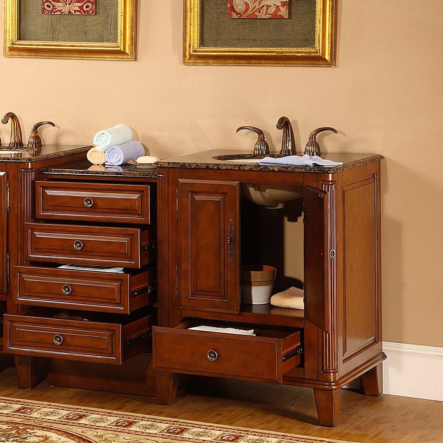 Silkroad 48.5" Transitional Single Sink Bathroom Vanity Vanity Silkroad Exclusive 