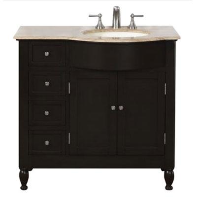 Silkroad 38" Modern Single Sink Bathroom Vanity Vanity Silkroad Exclusive 
