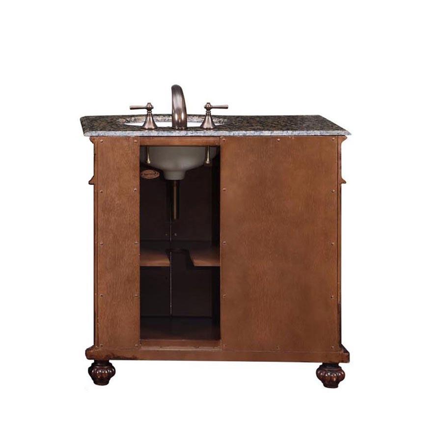 Silkroad 36" Traditional Single Sink Bathroom Vanity Vanity Silkroad Exclusive 