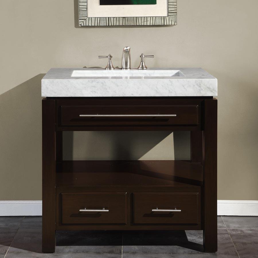 Silkroad 36" Modern Single Sink Bathroom Vanity Vanity Silkroad Exclusive 